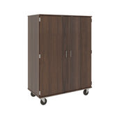 67" Tall Assembled Mobile Computer Storage Cabinet with Lockable Doors - 80610 F67 - Steven's I.D.SYSTEMS®